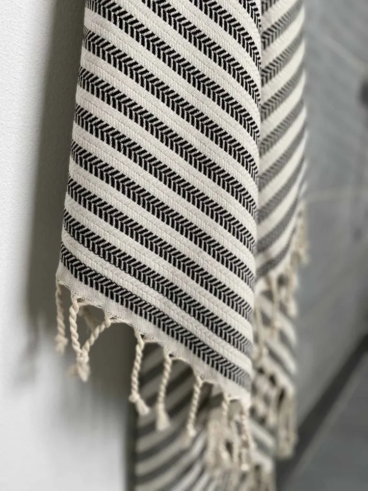 Hamam håndklæde med flotte striber – 50x100cm
