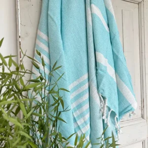 Hammam håndklæde - BLUE MIX Økotex