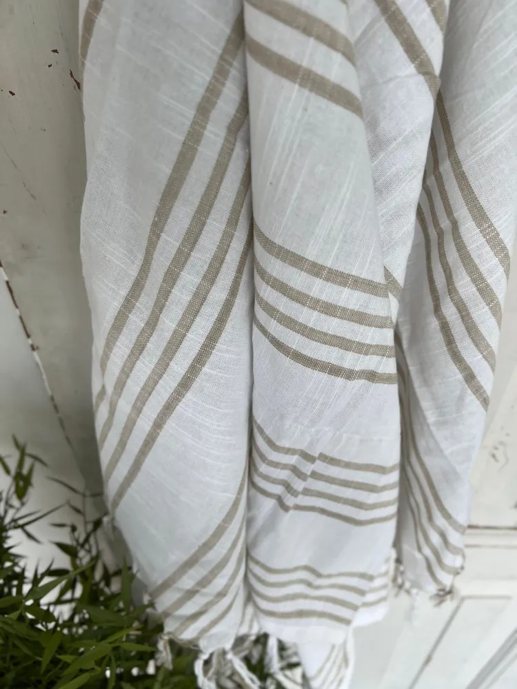 Hammam håndklæde - COTTON Beige Økotex