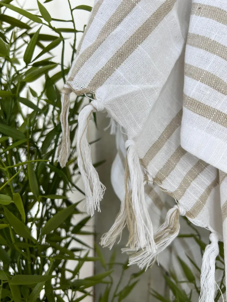 Hammam håndklæde - COTTON Beige Økotex