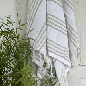 Hammam håndklæde - COTTON Beige Økotex