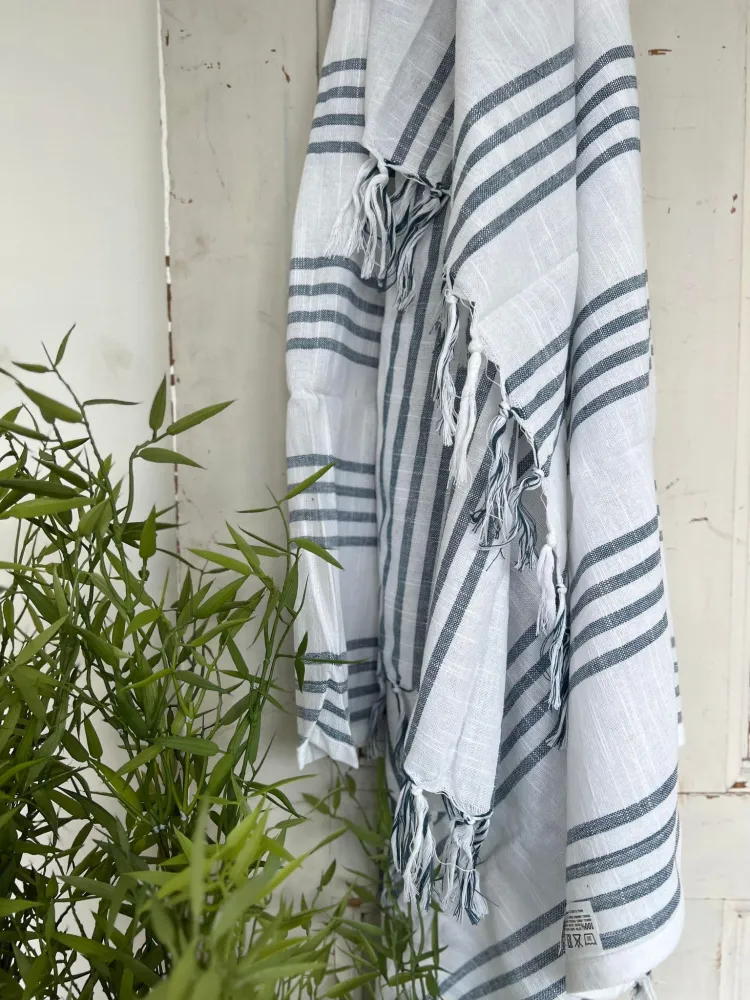 Hammam håndklæde - COTTON BLUE Økotex