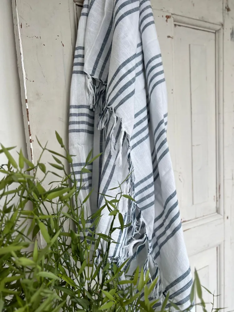 Hammam håndklæde - COTTON BLUE Økotex