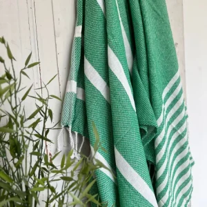 Hammam håndklæde - GREEN MIX