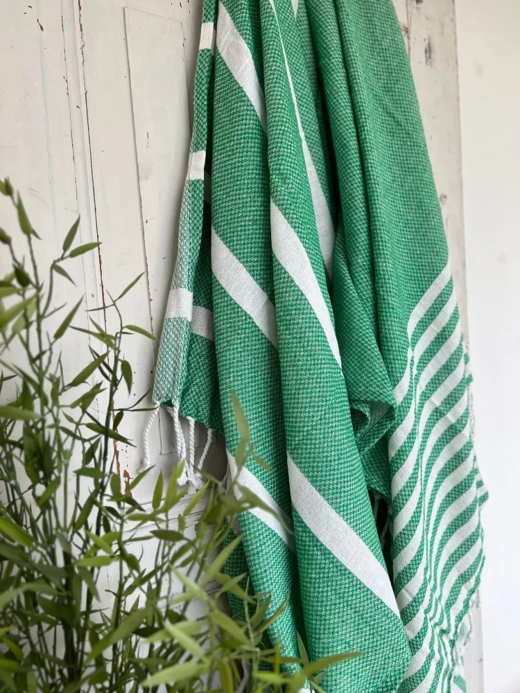 Hammam håndklæde - GREEN MIX Økotex