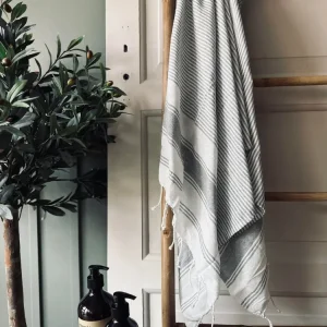 Hammam håndklæde - Grå summer