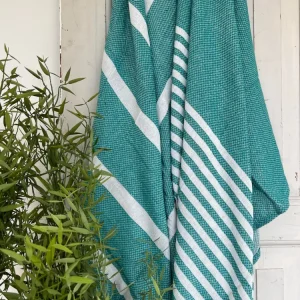 Hammam håndklæde - TURKIS MIX Økotex