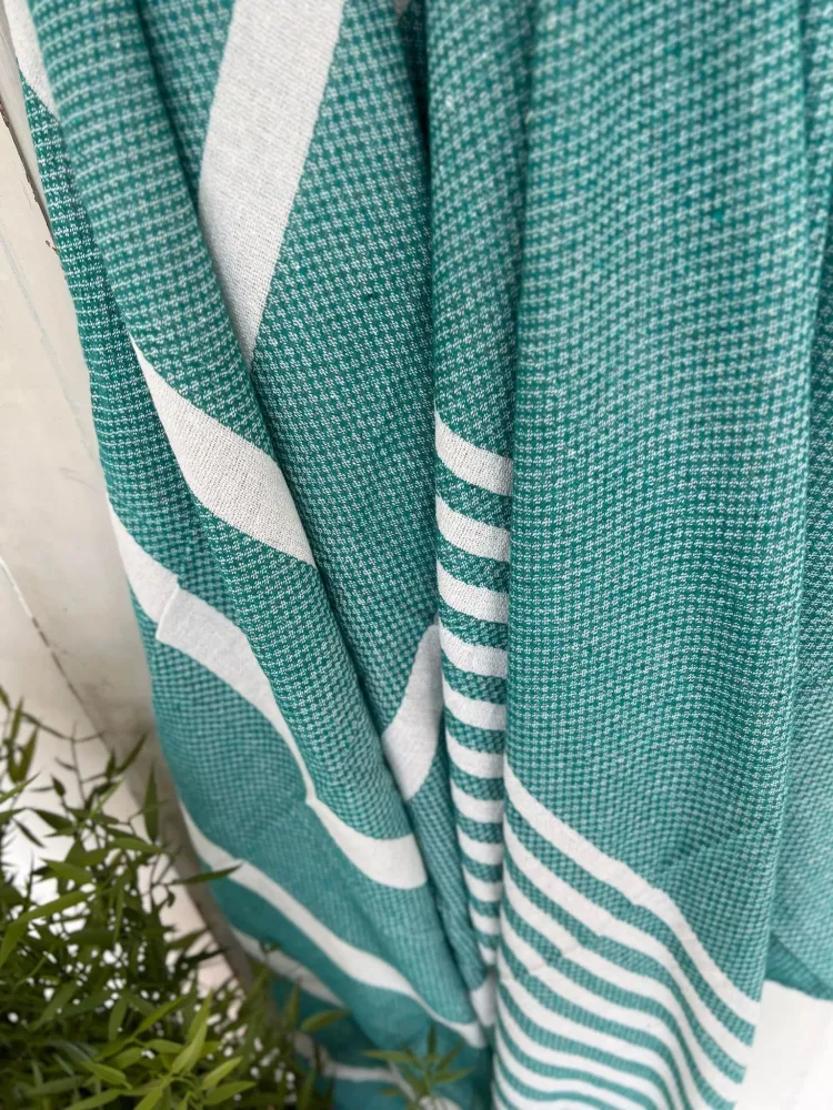 Hammam håndklæde - TURKIS MIX Økotex