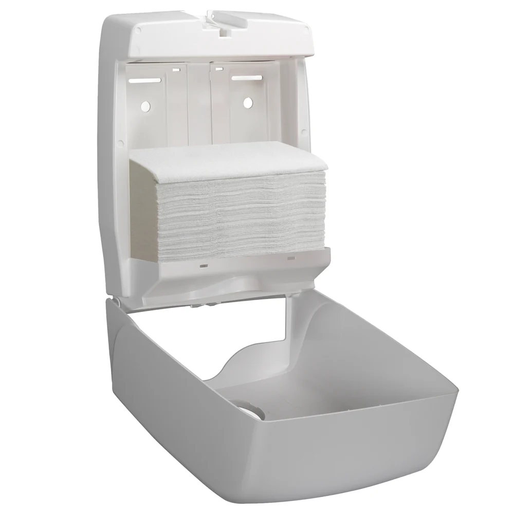Kimberly Clark Essential™ Interfold Håndklædeark 6617 – 21.20x20 cm, 1-lags, V-fold (5.100 ark)
