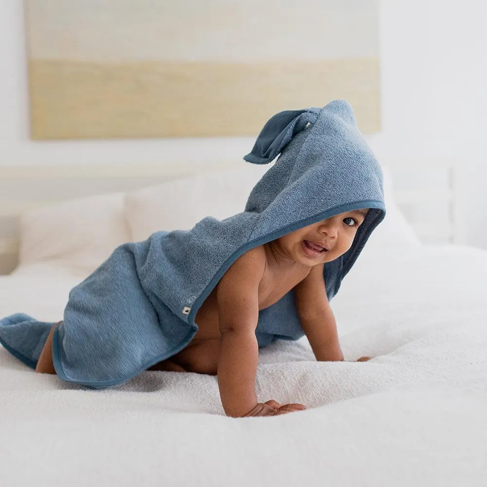 Kænguru Hættehåndklæde Baby - Sage