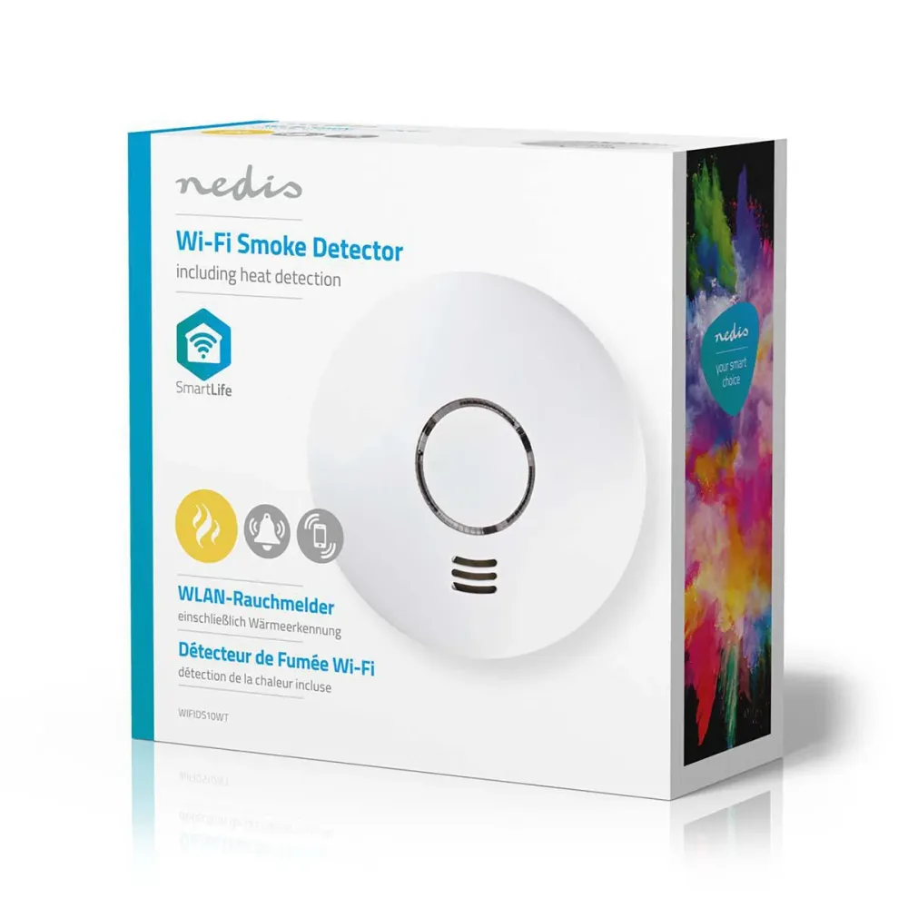 Nedis WIFIDS10WT Smart Røgalarm - Wi-Fi