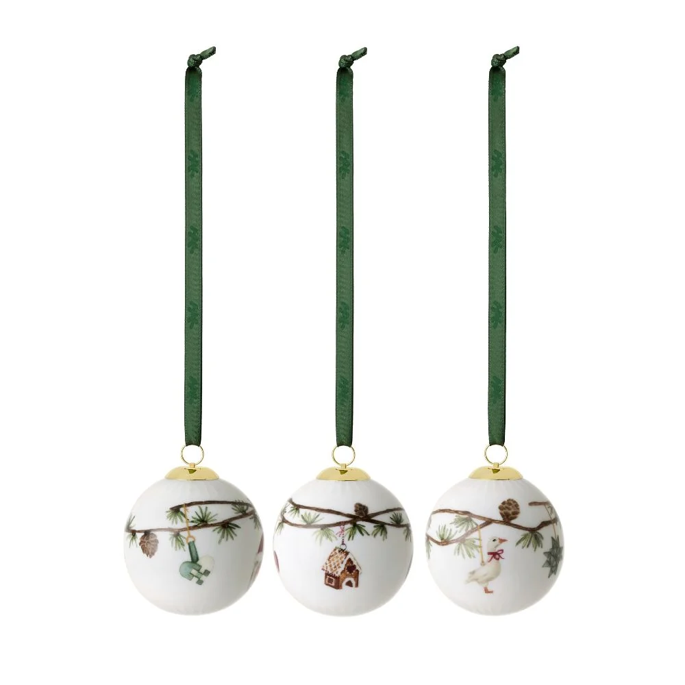 Kähler - Hammershøi Christmas kugle Ø6 cm 3 stk.