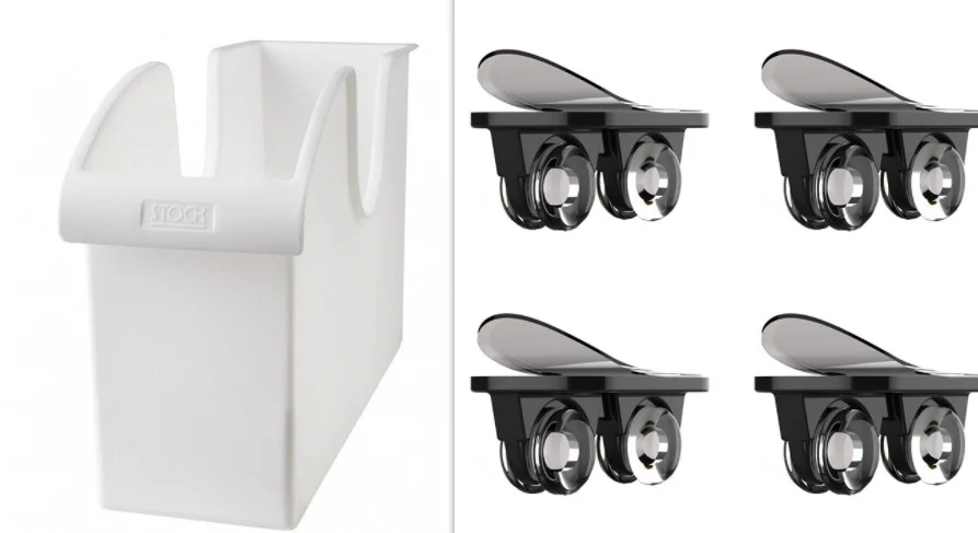 Kitchen Pot Lid & Storage Box Pulley White