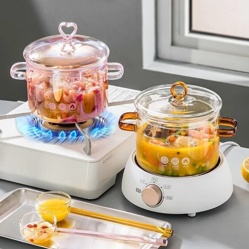 Borosilicate Glass Cooking Pot Gradient