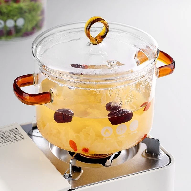 Borosilicate Glass Cooking Pot Gradient