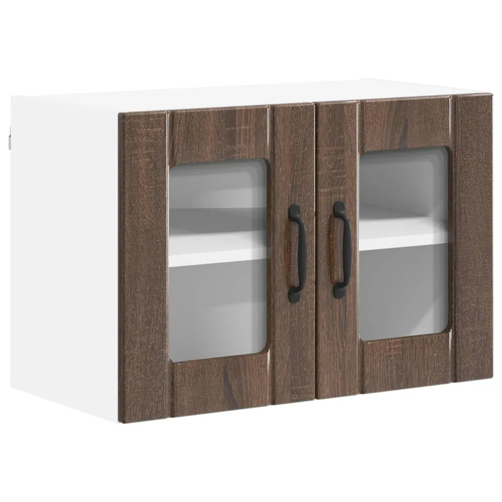 Køkkenvægskabe 2 pcs Brun eg 60 x 31 x 40 cm Manufactured træ