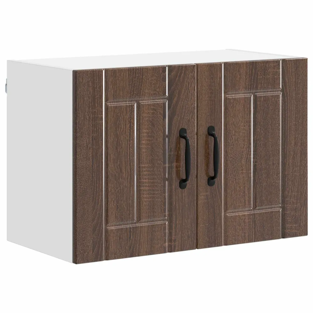 Køkkenvægskabe 2 pcs Brun eg 60 x 31 x 40 cm Produced træ