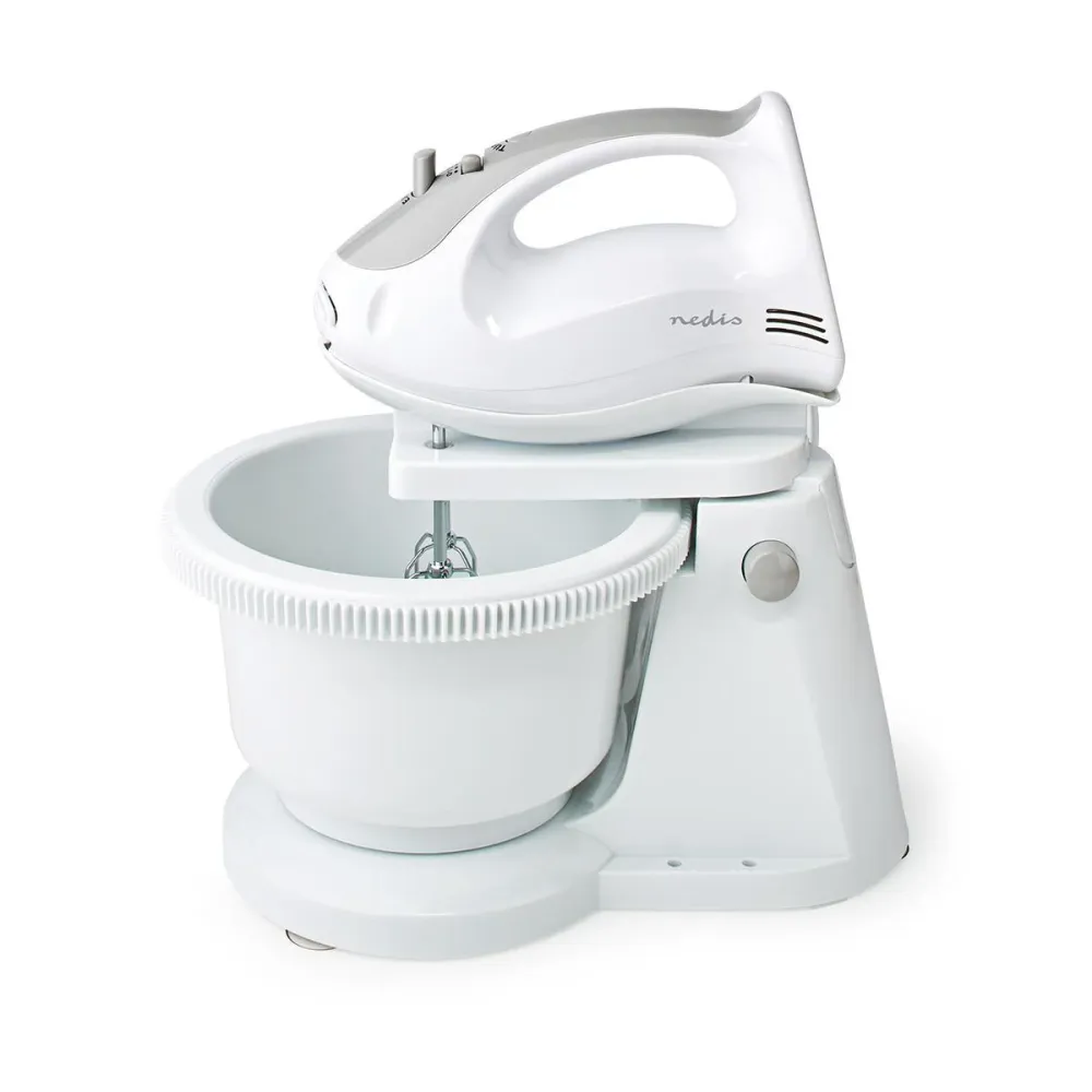 Nedis KAHM110CWT Håndmixer med skål - Alabast