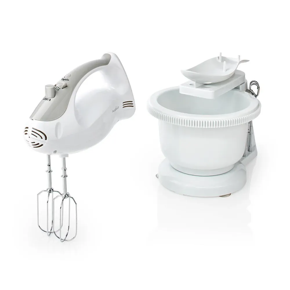 Nedis KAHM110CWT Håndmixer med skål - Hvid