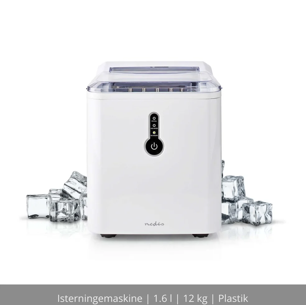 Nedis KAIC100FWT Isterningsmaskine