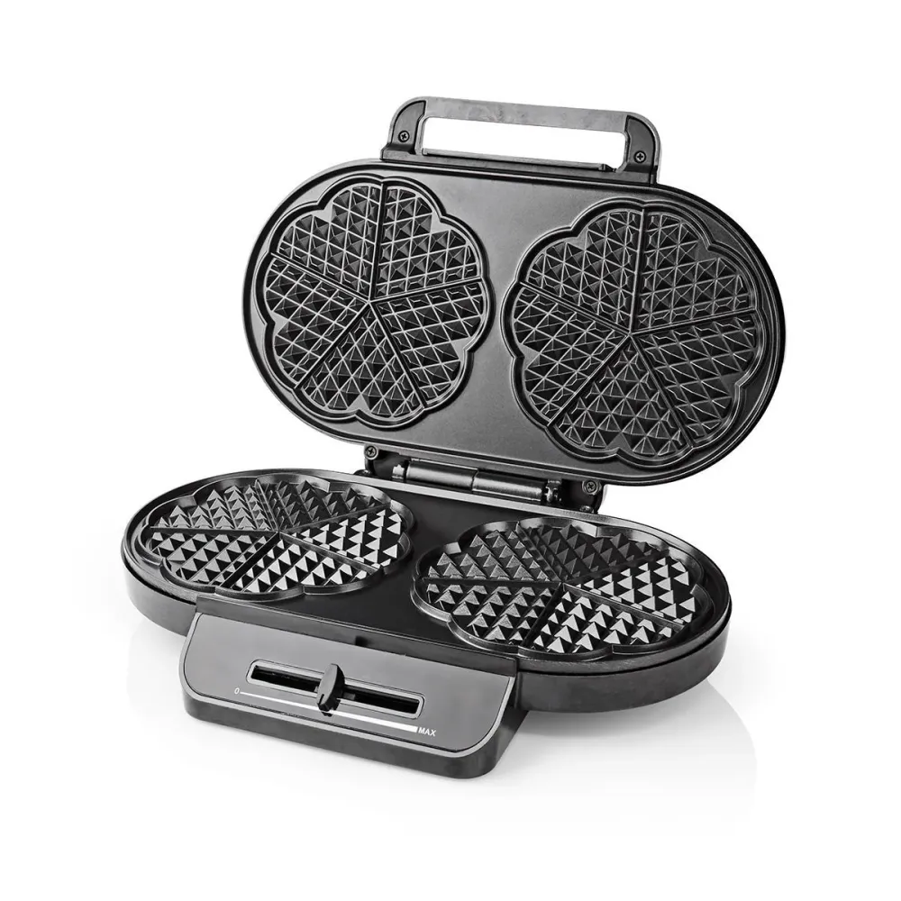 Nedis KAWP110FBK Vaffeljern 12 cm 1200W