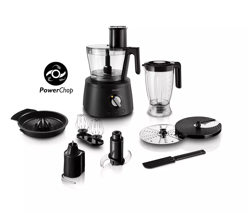 Philips HR7776/90 Foodprocessor 1300 W Kompakt 3-i-1-design 3,4 L skål