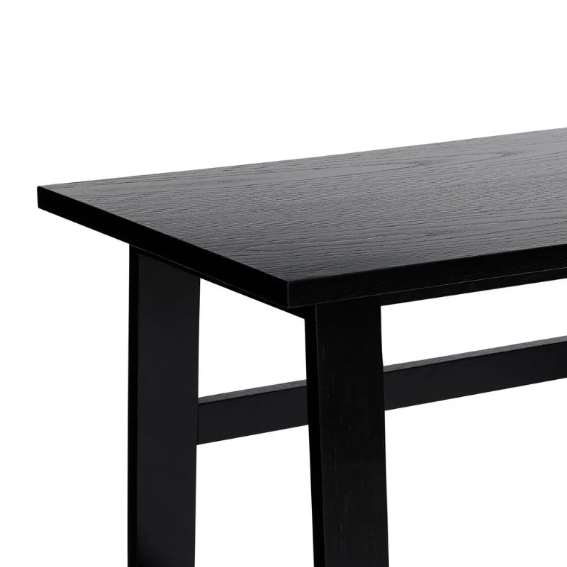 Hübsch Poke charcoal skrivebord i egetræ og MDF 100x45x75 cm