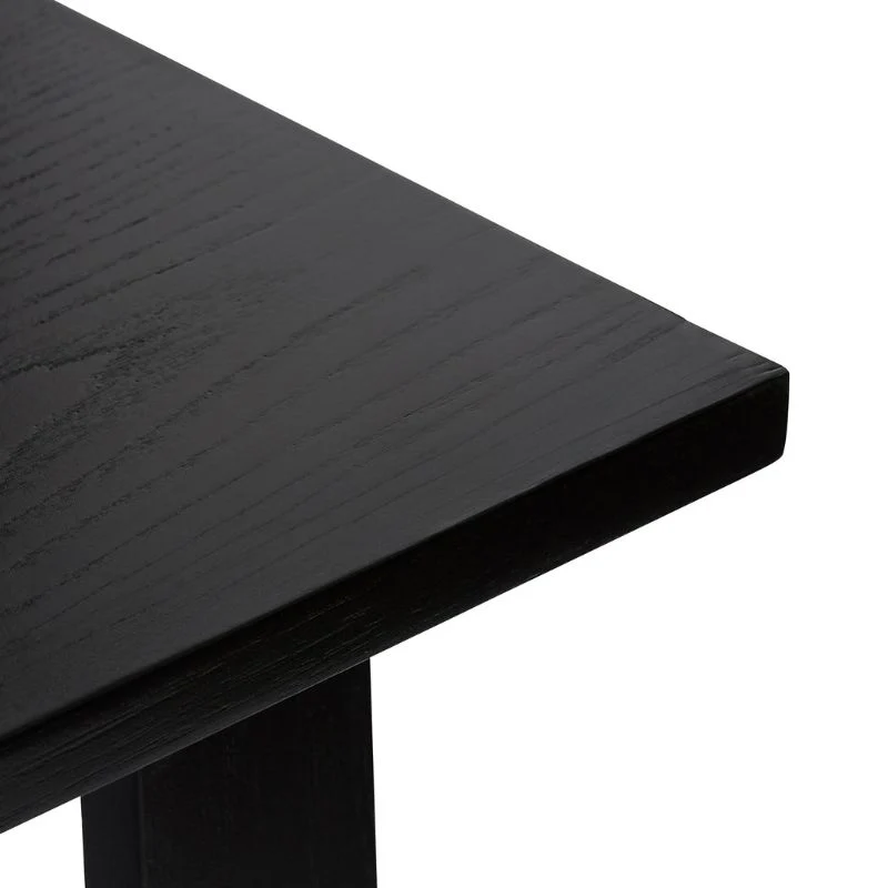 Hübsch Poke charcoal skrivebord i egetræ og MDF 100x45x75 cm