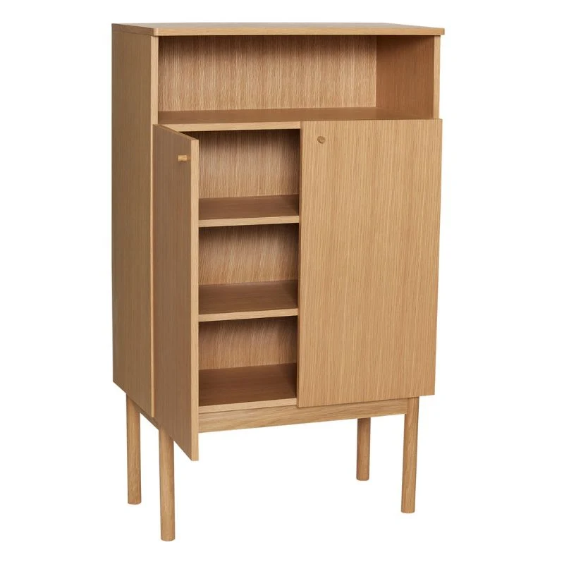Hübsch Ulterior skab i egetræ og MDF 80x42x135 cm