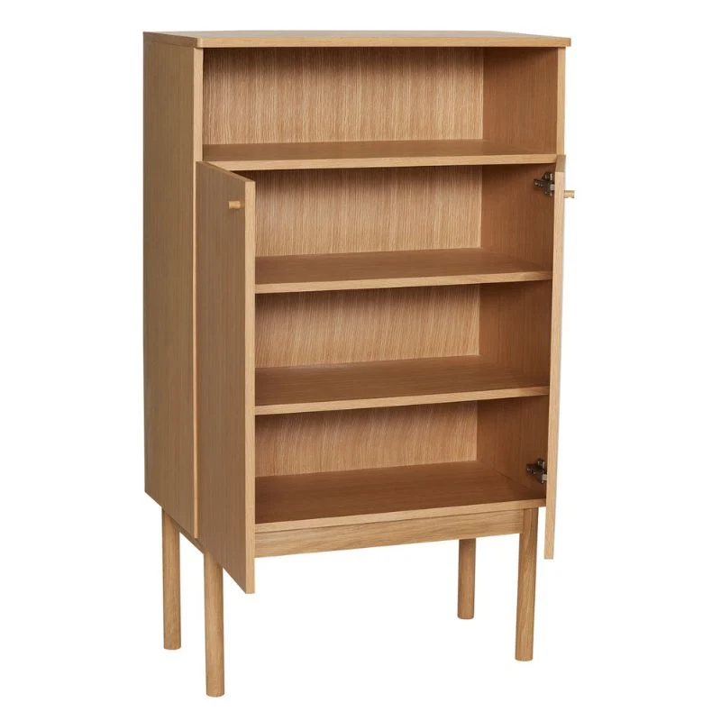 Hübsch Ulterior skab i egetræ og MDF 80x42x135 cm