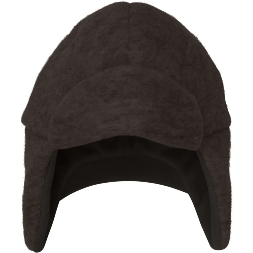 Huttelihut Dark Taupe Melange Hue Uld W. Velour Lining