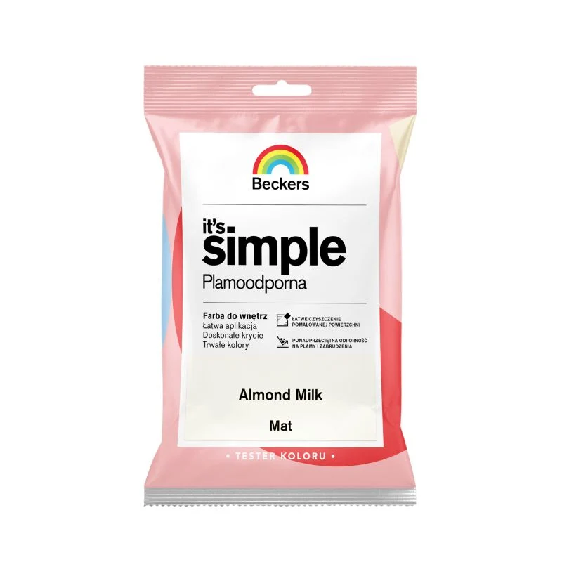 Beckers It's Simple farvetester mandelmælk 0,05 l