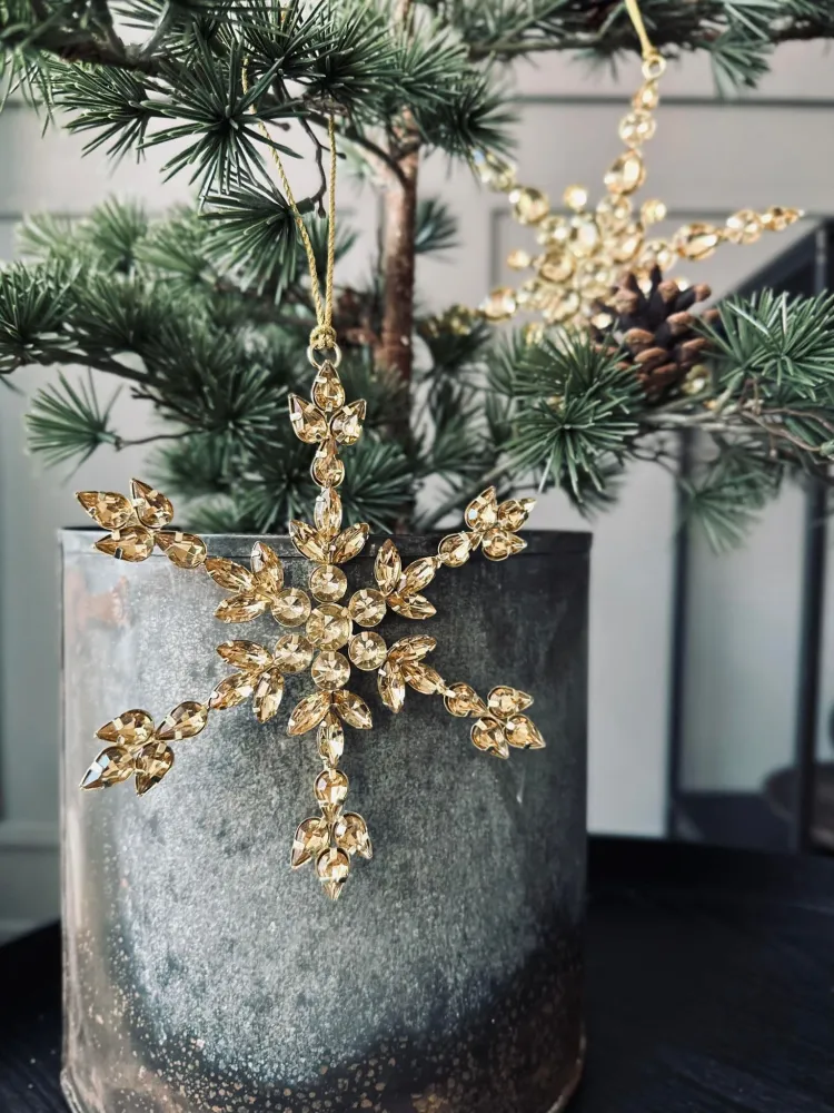 Juleophæng Snefnug m. sten 15cm