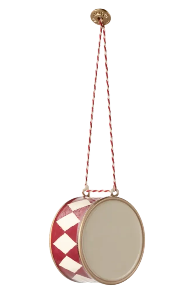 Maileg - Metalophæng, Tromme, Stor - Rød - - 14-4502-00