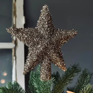Julestjerne til juletræ 20 cm