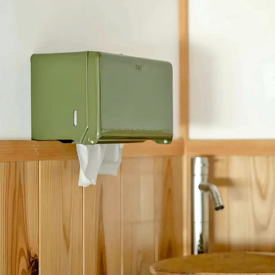PAPIRRULLE & VÆV DISPENSER GUL DULTON