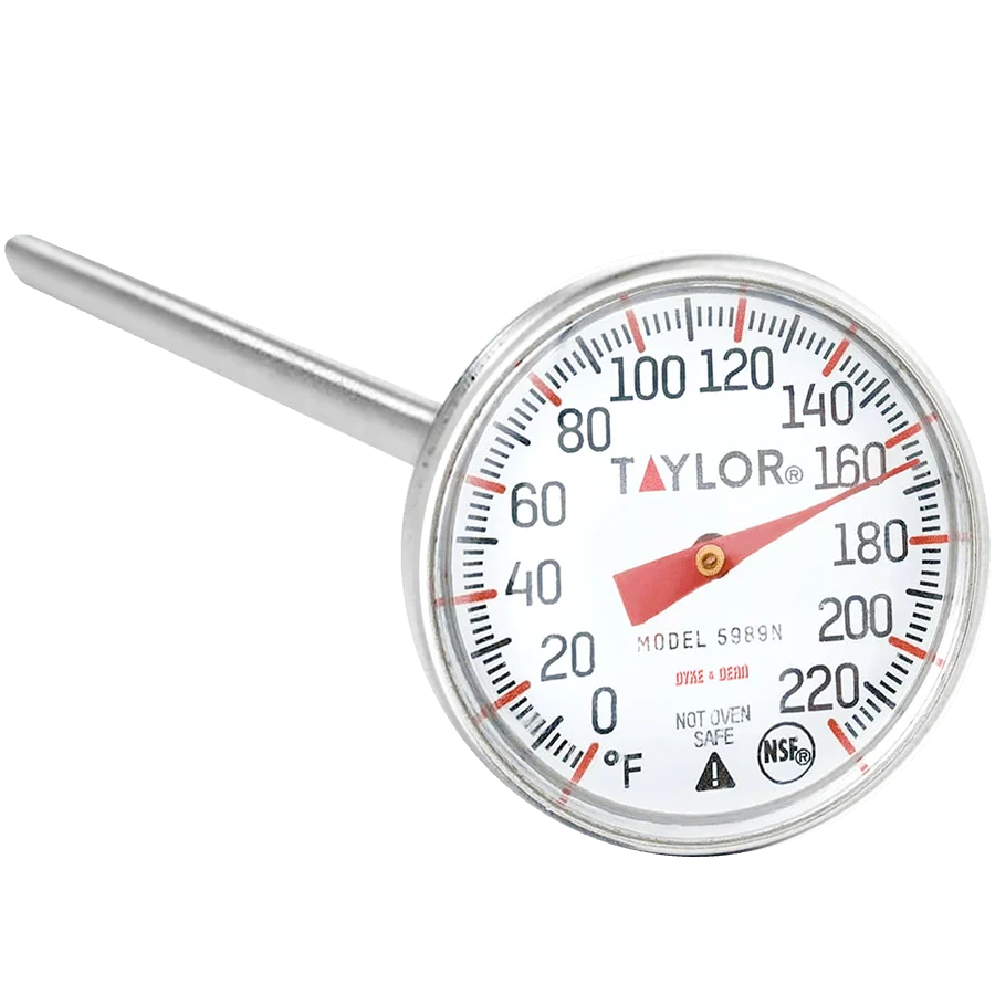 KØDTERMOMETER MED FORSTØRSGLAS TAYLOR