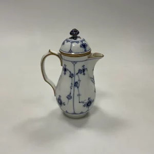 Royal Copenhagen Musselmalet Riflet med Guld Kaffekande No. 39