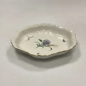 Royal Copenhagen Blå Kornblomst Sekskantet Kagefad No. 1527