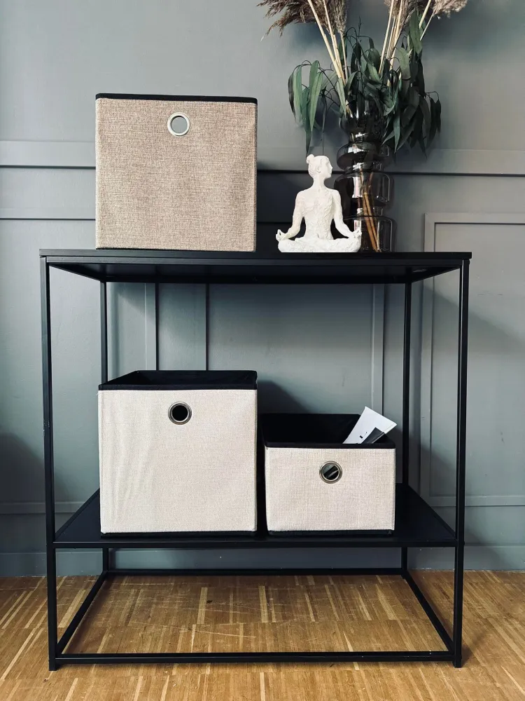 Kasse foldbar - Beige Stor