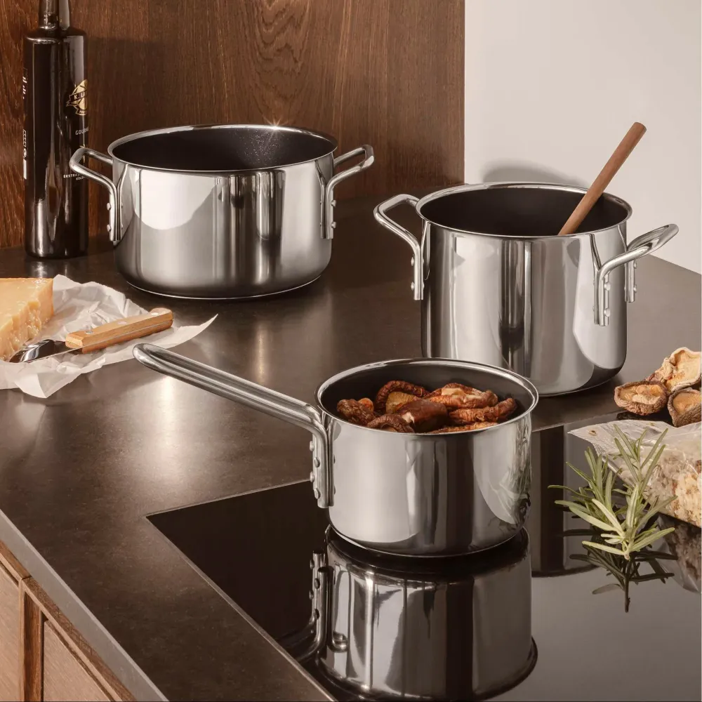 Eva Trio - Stainless steel kasserolle - 1,1 liter - keramisk Slip-Let®