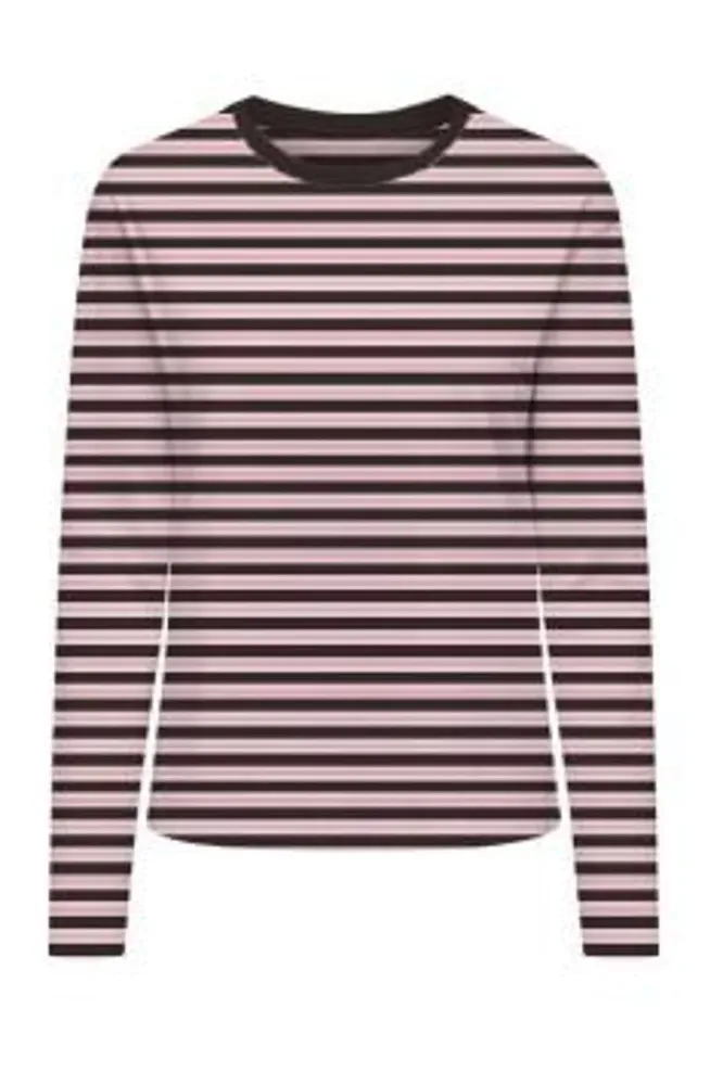 Only - Onlnew Soph L/S O-Neck Top Box - 5094622 Black Coffee Orchid Blush + Cloud Dancer (Ida) Xs