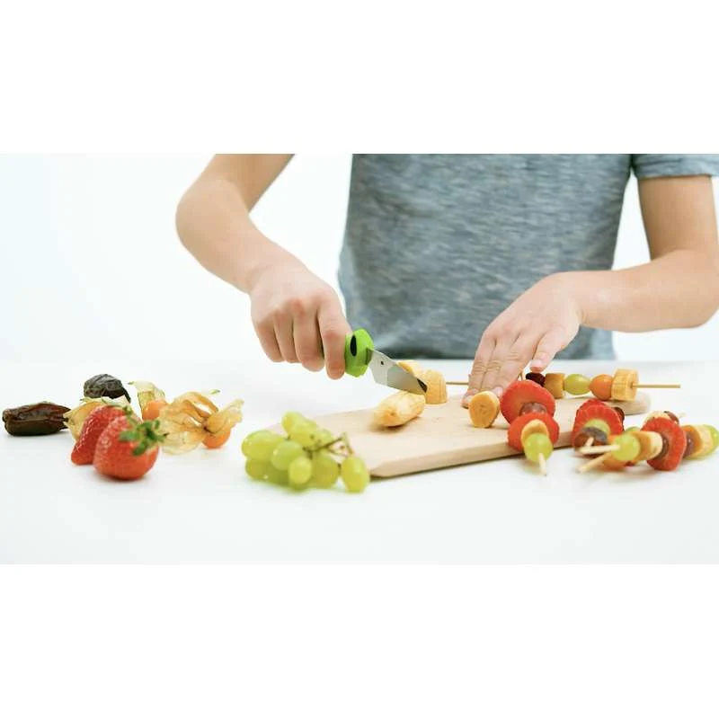 Kinderkitchen Børnekokkeknive 2 stk. (Grøn/Blå)