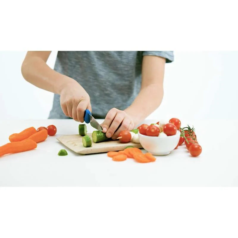 Kinderkitchen Børnekokkeknive 2 stk. (Grøn/Blå)