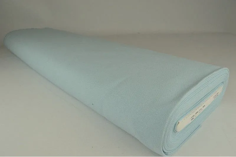 BABY BLÅ BOMULDSCANVAS – TÆTVÆVET 350 g/m², OEKO-TEX