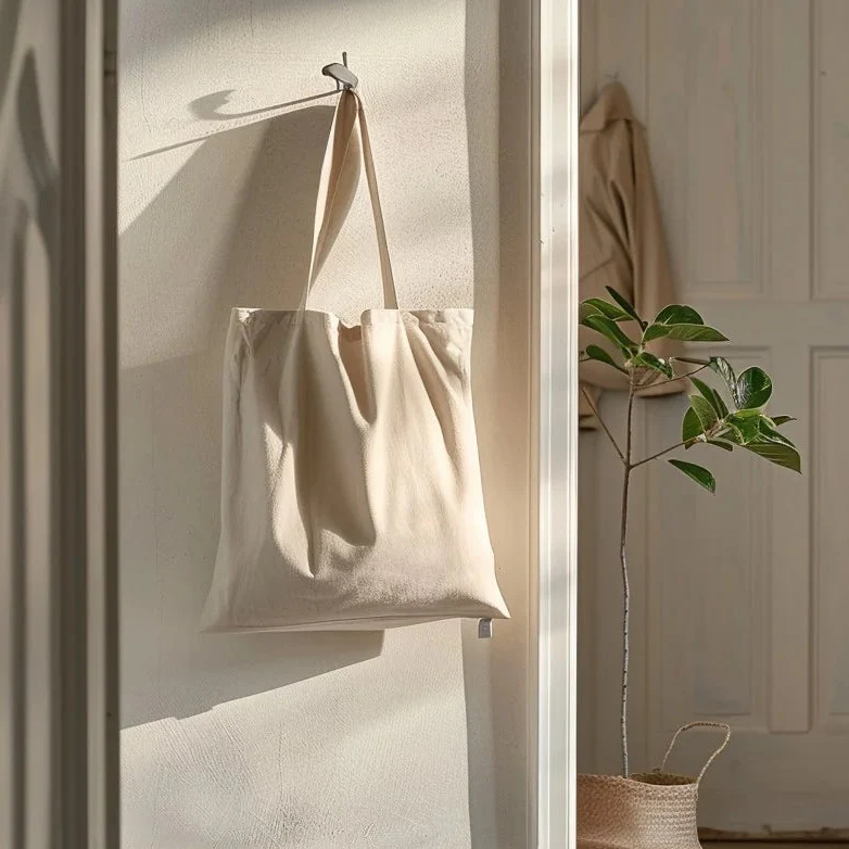 BABY BLÅ BOMULDSCANVAS – TÆTVÆVET 350 g/m², OEKO-TEX