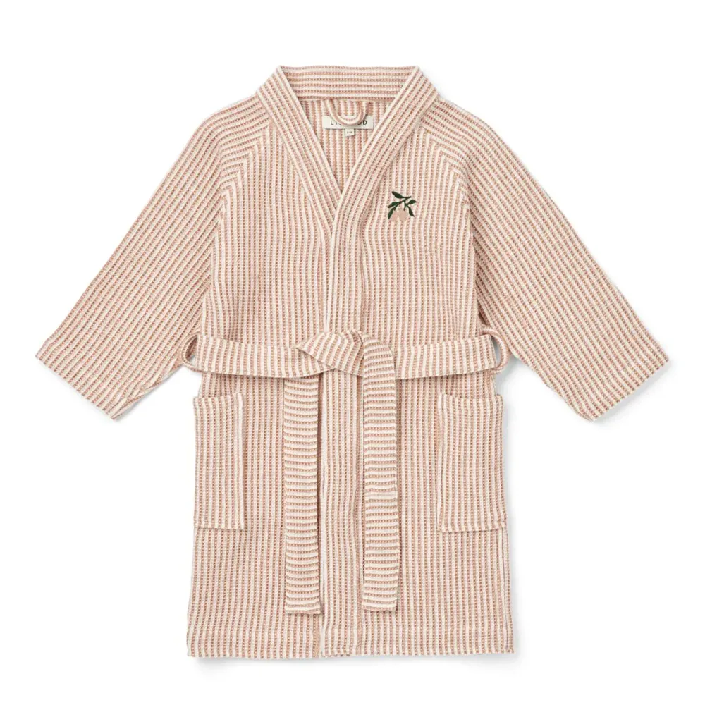 Liewood Bertha Badekåbe, Stripe rose/creme de la creme - str. 5-6y