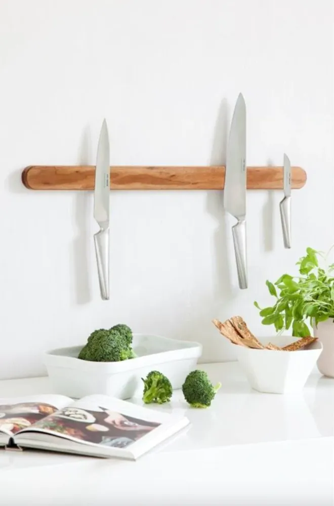 Magnetisk knivholder - Valnødetræ 59cm