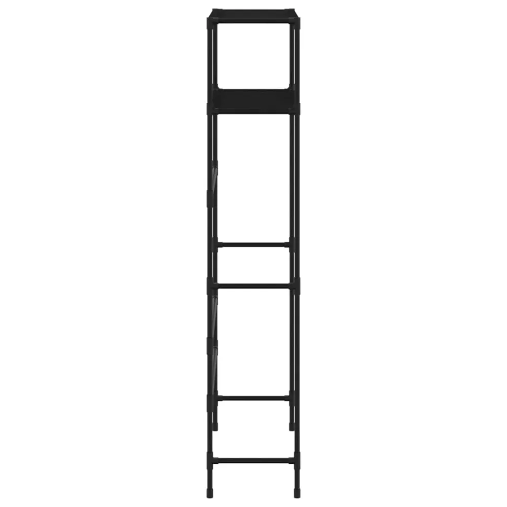 Opbevaringsstativ Med 2 Hylder 69X28X143 Cm Jern Graa