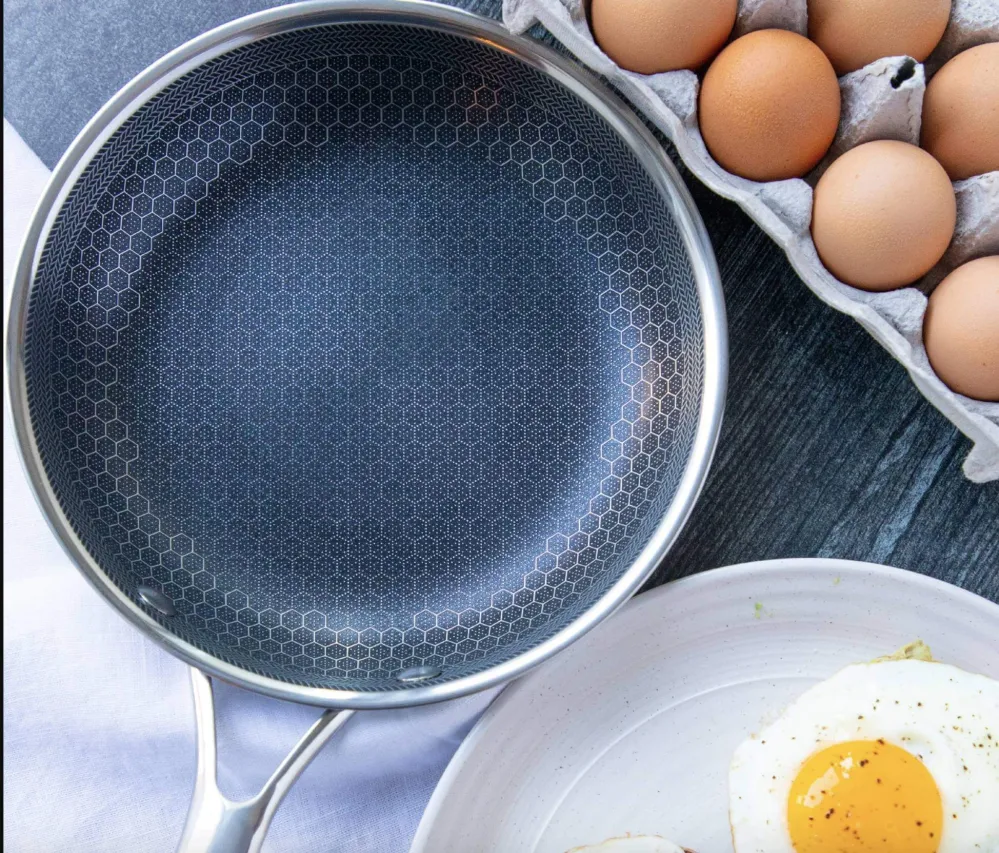 Non-Stick Stegepande 28cm - Rustfrit Stål Induktion - Ridsefast
